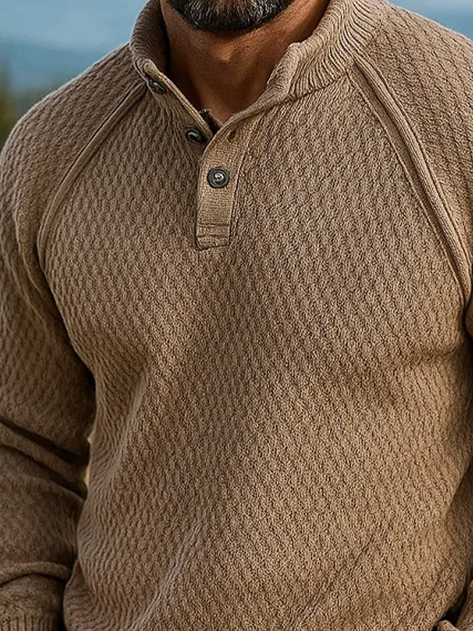 Men's Retro Casual Warm Fisherman Sweater