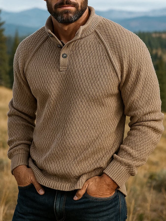 Men's Retro Casual Warm Fisherman Sweater