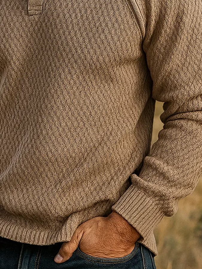 Men's Retro Casual Warm Fisherman Sweater